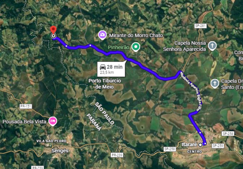 Itararé/SP - Uma área de terreno rural, denominada Sítio San - leilão extrajudicial - Itararé SP - lance mínimo R$ 240.000