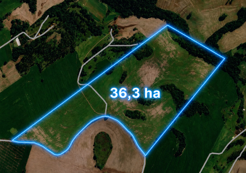 Área rural com 36,30ha (Jardim Alegre-PR)