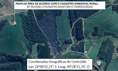 Imóvel Rural com 7,5 hectares - Sítio Santa Rosa - Itararé SP Data: 10/07/2026 (sexta-feira) Primeir